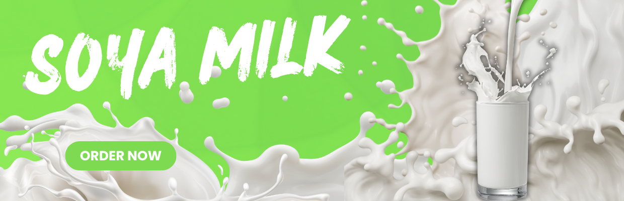 Soya Milk Banner For Laptop