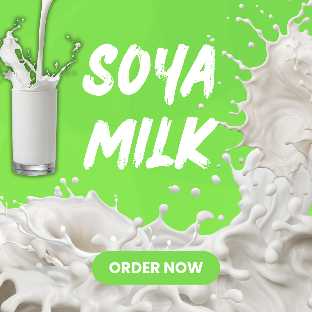 Soya Milk Banner For Mobile